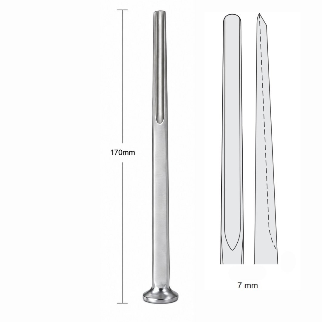 FL-207 Alexander Str. Surgical Bone Osteotome Gouge 7mm 170mm Surgical Instrument