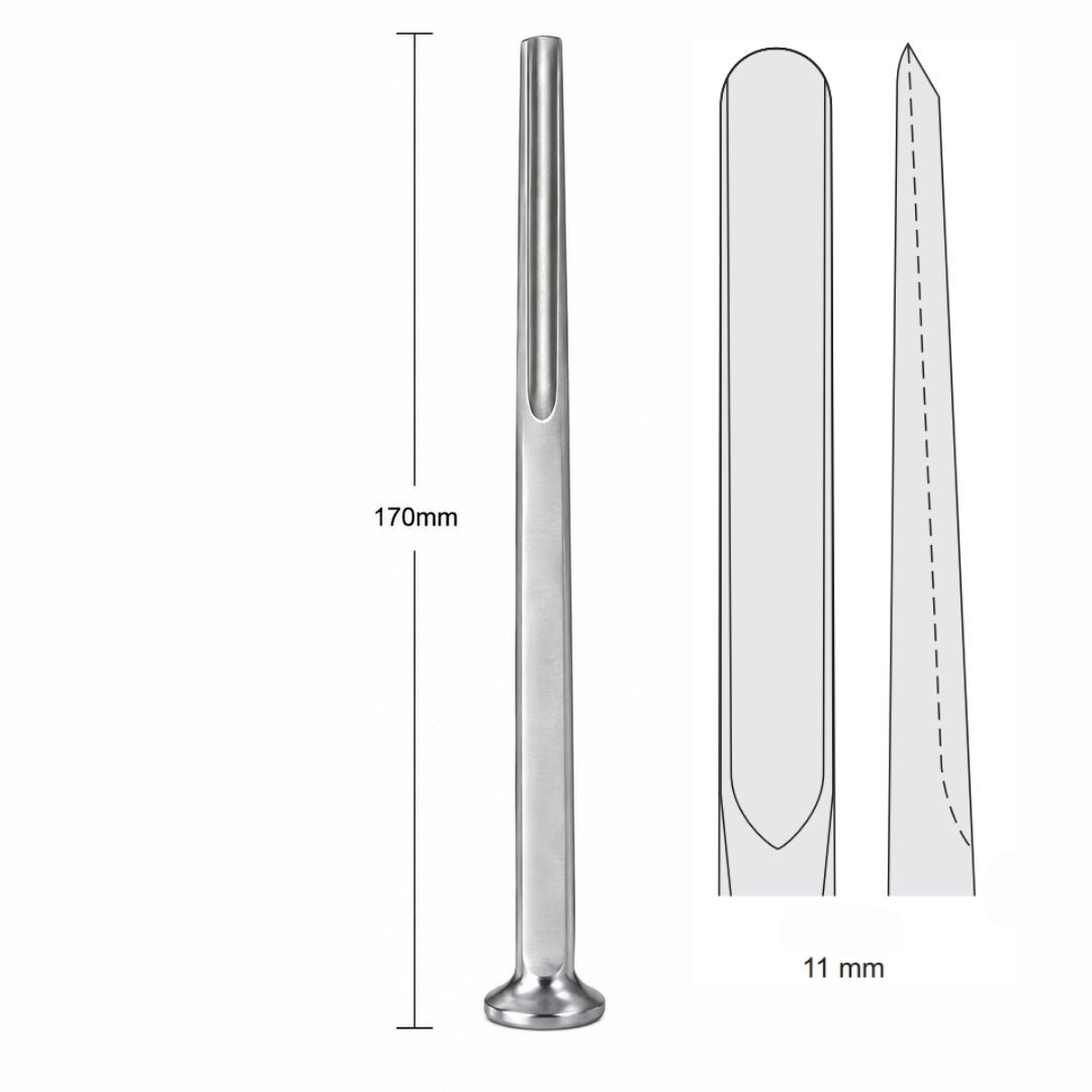 FL-209 Alexander Str. Surgical Bone Osteotome Gouge 11mm 170mm Surgical Instrument